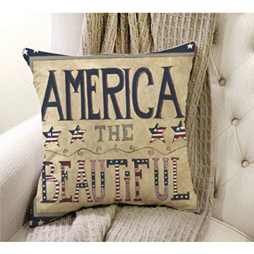 Stylish Vintage Patriotic Pillow Covers for Home Decor