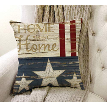 Stylish Vintage Patriotic Pillow Covers for Home Decor