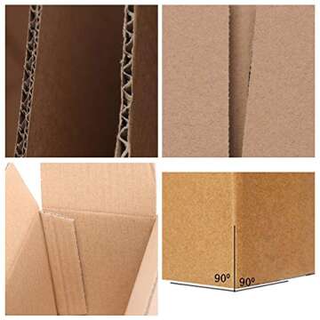 Edenseelake Shipping Boxes 9 x 6 x 4 inches Corrugated Cardboard Boxes for shipping Package, 25 Pack