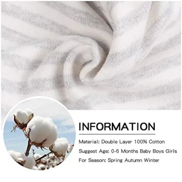 Organic Cotton Newborn Hats with Bear Ears for Infants