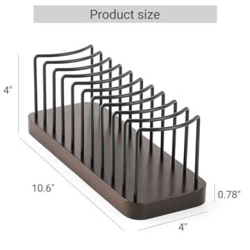 Mkono Hat Organizer for Baseball Caps, Set of 1 Hat Holder for 10 Baseball Caps, Tabletop Hat Rack Stand Hat Storage Display Baseball Cap Organizer for Desk Closet Shelf Dresser