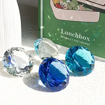 LONGWIN 50mm Crystal Paperweight - Elegant Home Decor