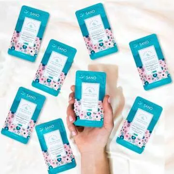 Vegan Zombie Mask Sano Silk Mask by Sano Naturals - Dermatologist Tested Viral One Step Korean Face Mask Skin Care for Glass Skin, Helps Reduce Large Pores, Anti Aging and Tightening - Pack of 8