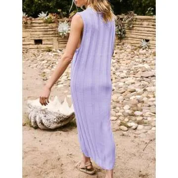 Chic Fisoew Women's Sleeveless Maxi Dress - Perfect Summer Style