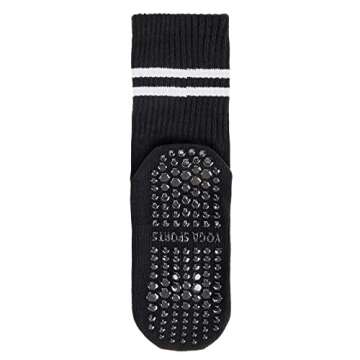 Stylish Pilates Socks with Grips for Yoga and Dance - Non-Slip, Comfortable Design