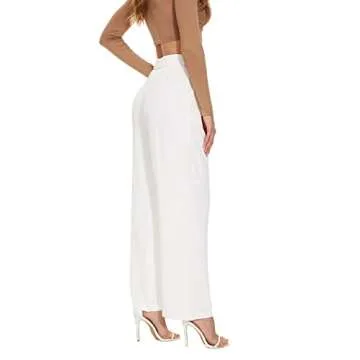 FUNYYZO Flowy Trousers Wide Leg Pants for Women
