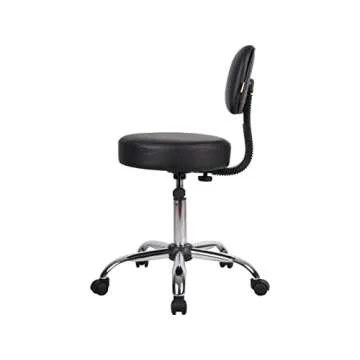 Be Well Medical Spa Professional 26.5-Inch Drafting Stool, Black (B245-BK) B245-BK