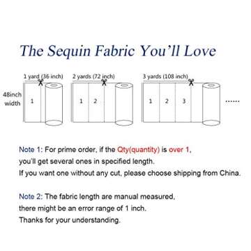 ShiDianYi Black Sequin Fabric for Glamorous Creations