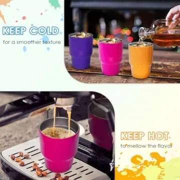 STFALI Cute Shot Glasses Set with Straw 2 oz, Mini Shot Tumblers with Lid and Straw, Kawaii Insulated Tumblers for Espresso Coffee Spirits Cute Stuff Funny Gifts (3 pack)