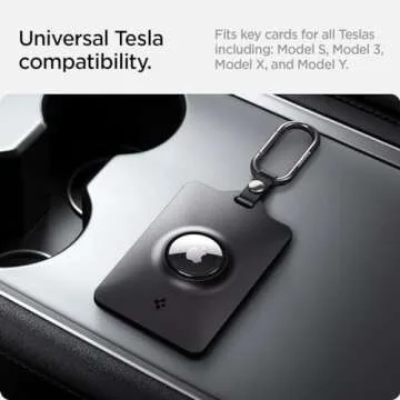 Spigen Air Fit Card Holder Case Designed for Tesla Key Cards and AirTag [AirTag Not Included] - 2 Pack