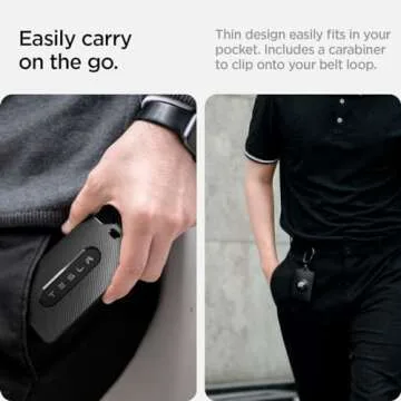 Spigen Air Fit Card Holder Case Designed for Tesla Key Cards and AirTag [AirTag Not Included] - 2 Pack