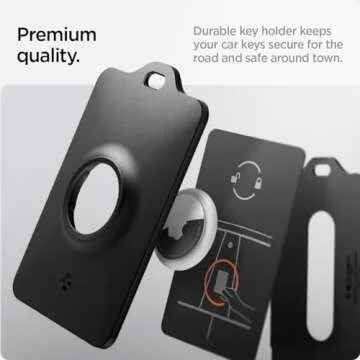 Spigen Air Fit Card Holder Case Designed for Tesla Key Cards and AirTag [AirTag Not Included] - 2 Pack