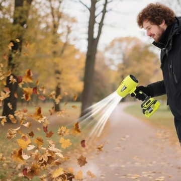 SEESE Turbo Jet Leaf Blower: Cordless & Ergonomic for Yard & Car Cleaning