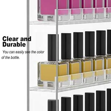 FEMELI Nail Polish Wall Rack for 120 Bottles