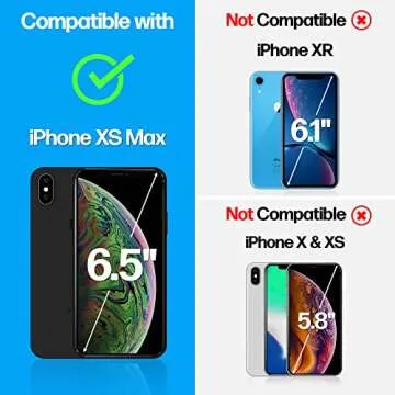 Durable iPhone Xs Max Tempered Glass Screen Protector