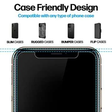 Durable iPhone Xs Max Tempered Glass Screen Protector