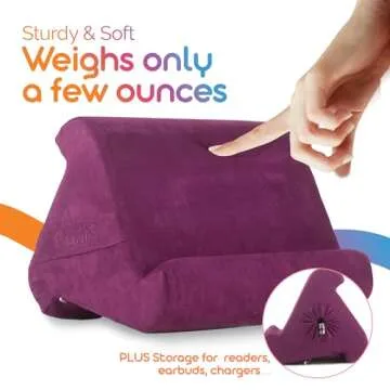Flippy Tablet Pillow Stand for Cozy Reading and Viewing