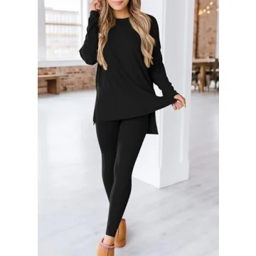 PRETTYGARDEN Women's Fall Lounge Set - Black Outfit