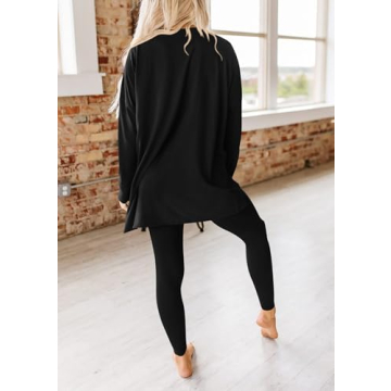 PRETTYGARDEN Women's Fall Lounge Set - Black Outfit
