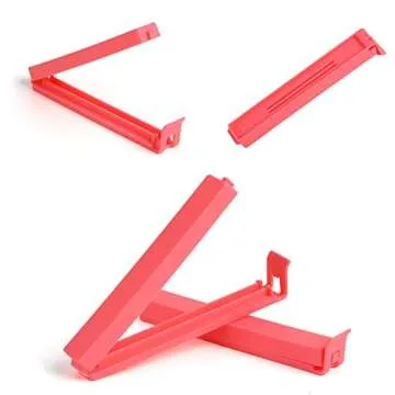 SULOLI Plastic Sealing Clips for Food and Snack Bag, 27 PCS Bag Clips Fresh-Keeping clamp Sealer in Assorted Sizes and Colors