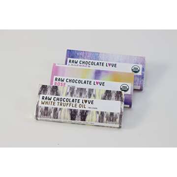 Raw Chocolate Love FLAT BAR BUNDLE (3 BARS) - Healthy Dark Chocolate
