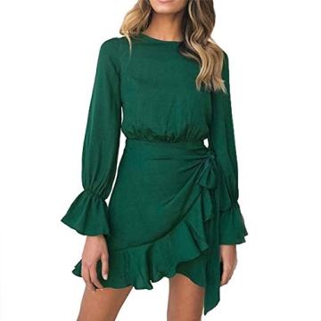 Flattering Long Sleeve Wrap Dress for Women