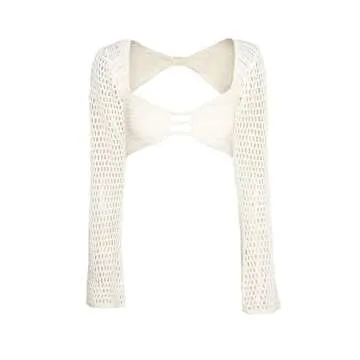 Chic Women's Crochet Knit 2-Piece Outfit for Summer Style