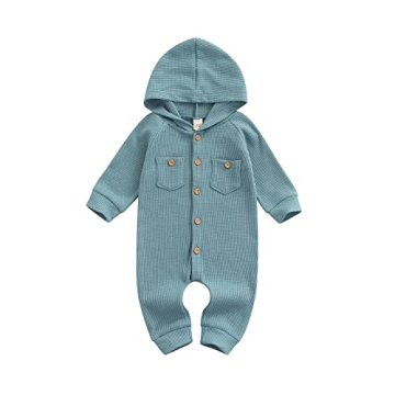 Ynibbim Soft Hooded Baby Romper: Stylish & Cozy for All Occasions