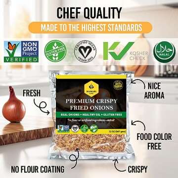 Crispy Fried Onions Gluten-Free Non-GMO Keto Friendly