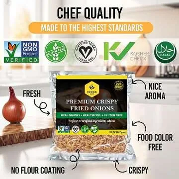 Crispy Fried Onions Gluten-Free Non-GMO Keto Friendly