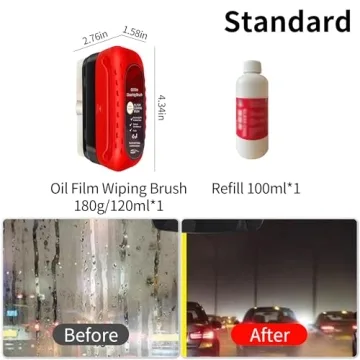 Oil Film Remover Brush Set for Universal Glass Cleaning