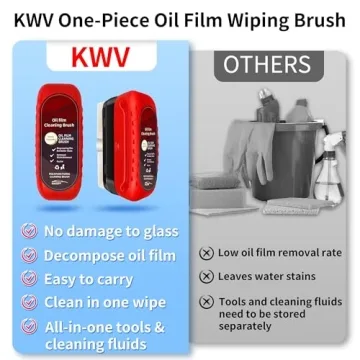 Oil Film Remover Brush Set for Universal Glass Cleaning