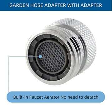 Hibbent Garden Hose Adapter Kit for Sink Faucets