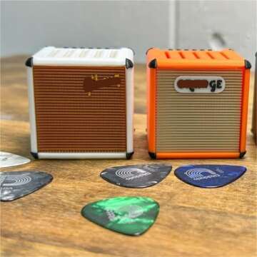Mini Guitar Amp Pick Holder - 3D Printed Personalized Amp Guitar Pick Holder, Guitar Pick Display Ho...