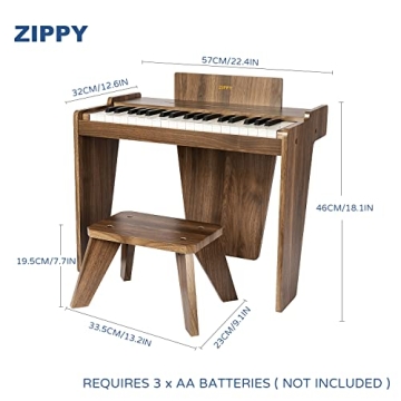 ZIPPY Kids Piano Keyboard for Aspiring Musicians 3 Years+
