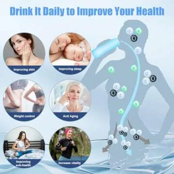 Hydrogen Water Bottle 2024 Portable Rechargeable Ionizer