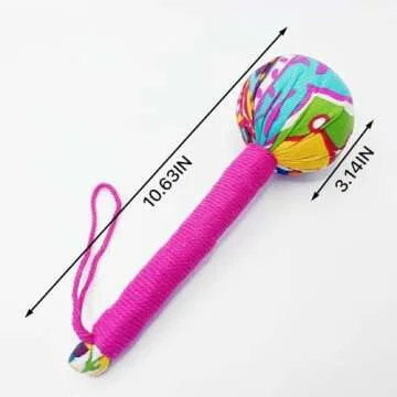 OnVisit Lymphatic Drainage Massage Hammer Stick, Wormwood Manual Massage Hammer,Taichi and Qigong Massage Hammers for Neck,Leg,Calf,Waist,Back Pain Massage (10.23IN/1PCS)