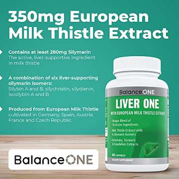 Balance ONE Liver Support Supplement - Natural Detox for All