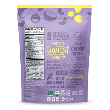 Sejoyia Gluten Free Vegan Coco Roons Paleo Keto Snacks, Chocolate Chip, 3 Ounce (6 Count), Organic Coconut
