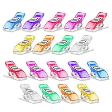 Yalis 100 Premium Sewing Clips in 9 Colors for Crafting