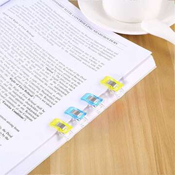 Yalis 100 Premium Sewing Clips in 9 Colors for Crafting