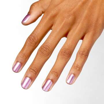 OPI Nail Lacquer Cyborn Again | Opaque Bright Purple Metallic Chip Resistant Nail Polish | Metallic Mega Mix Collection