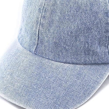 Hat Depot Kids Baseball Cap for Ages 6-9 - Adjustable, Denim