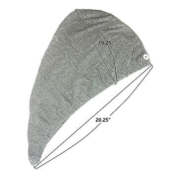 Donna Frizz Free Hair Drying Cap 1PC, for Curly Hair, Straight Hair, One Size Fit Women or Men, Hair Turban, Wet Hair Elastic Band, Absorbent Dry Hair Turban
