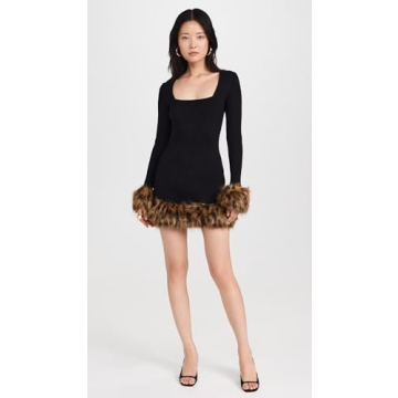 Show Me Your Mumu Women's Francine Mini Dress in Black