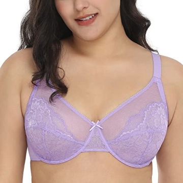 Comfortable HSIA Lace Minimizer Bra for Women