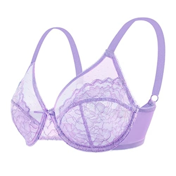 Comfortable HSIA Lace Minimizer Bra for Women