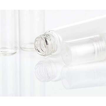 AKOAK Mini Clear Glass Spray Bottles for Travel & More