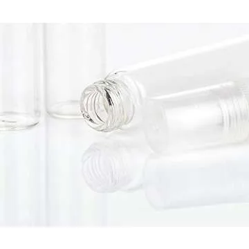 AKOAK Mini Clear Glass Spray Bottles for Travel & More