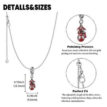 Spiderman Charm Necklace Set for All Ages and Occasions
